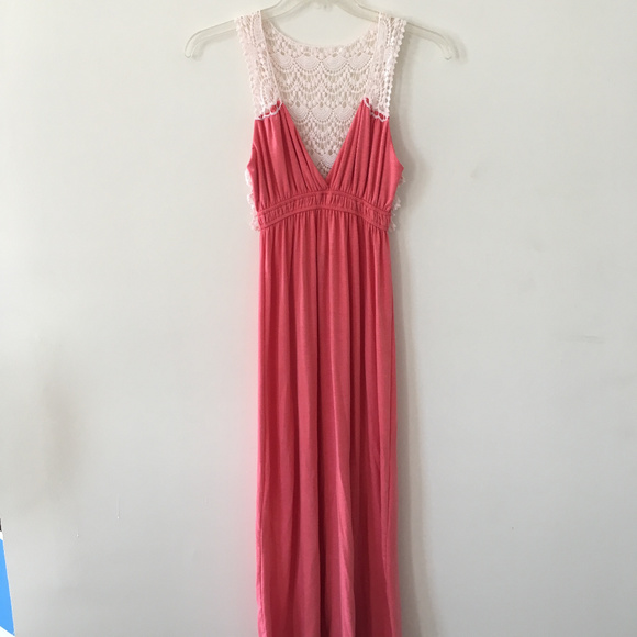 POOF Maxi Dress with Crotchet Lace Back - Picture 2 of 6